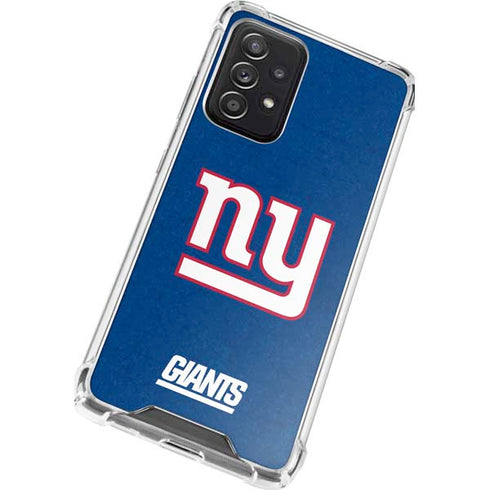 NFL New York Giants Distressed Galaxy A52 5G Clear Case
